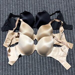 Soma Women's Bras - Black and Nude Set